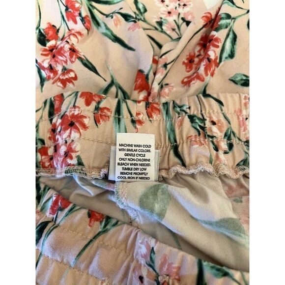 Ladies ECHO SIZE SMALL Sleepwear Graphic ORANGE PINK GREEN Lounge Sleep Pants - Picture 7 of 7